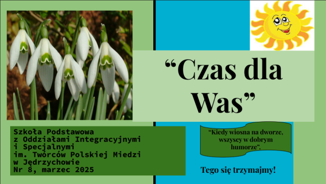 grafika pierwszej strony gazetki szkolnej