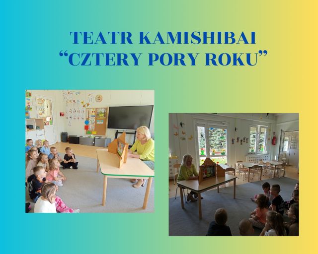 kolaż zdjęć przedszkolaków słuchających bajkę