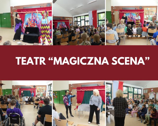 uczniowie ogladają przedstawienie teatralne o hejcie