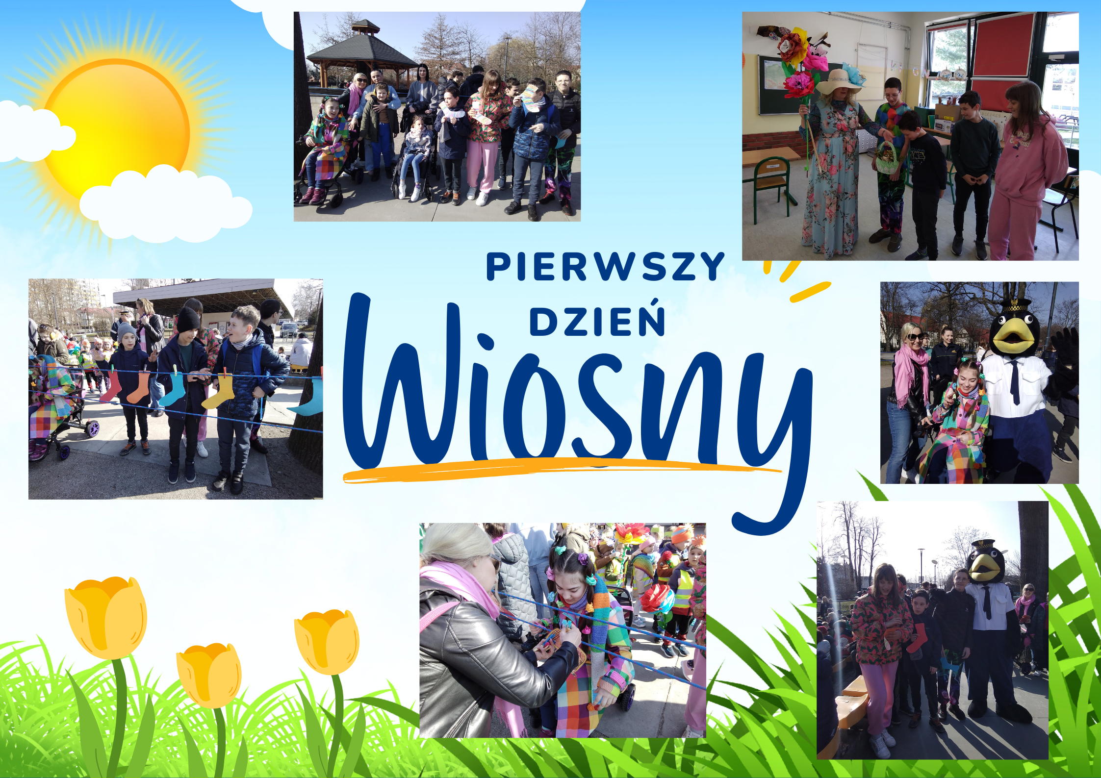 Kolaż zdjęć uczniowie oddziałów specjalnych