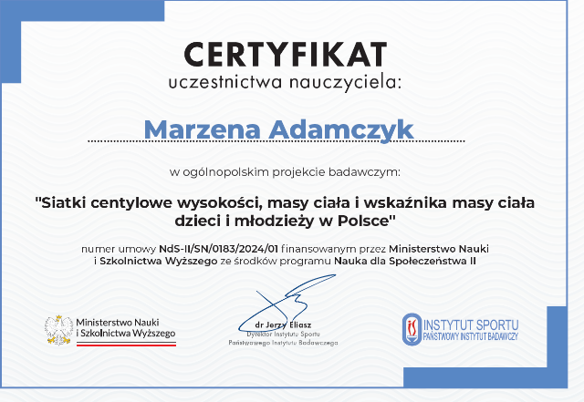 certyfikat nauczyciela