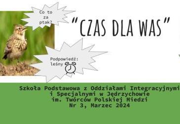 Okładka gazetki szkolnej czas dla was