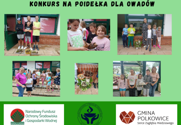 kolaż zdjęć grupowych dzieci nagrodzonych w konkursie