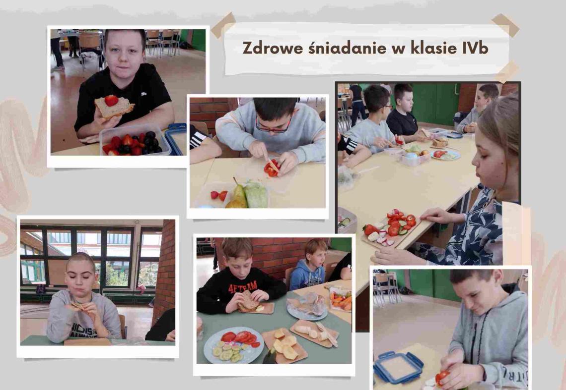 Zdrowe śniadanie w klasie IVb