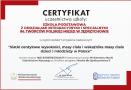 certyfikat dla szkoły